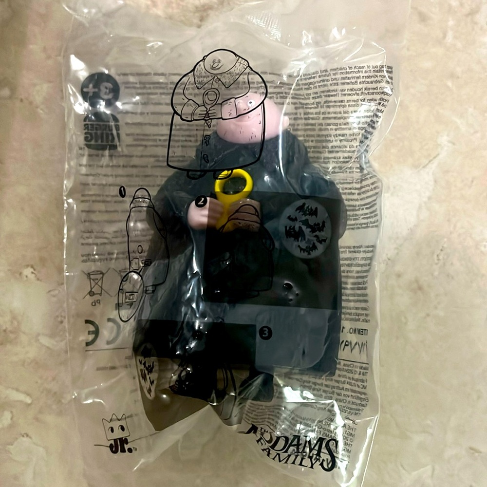 ADDAMS FAMILY BURGER KING UNCLE FESTER TOY- NEW SEALED IN PACKAGING